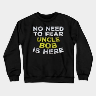 BOB Funny Uncle Gift Family Graphic Tee Name Text Crewneck Sweatshirt